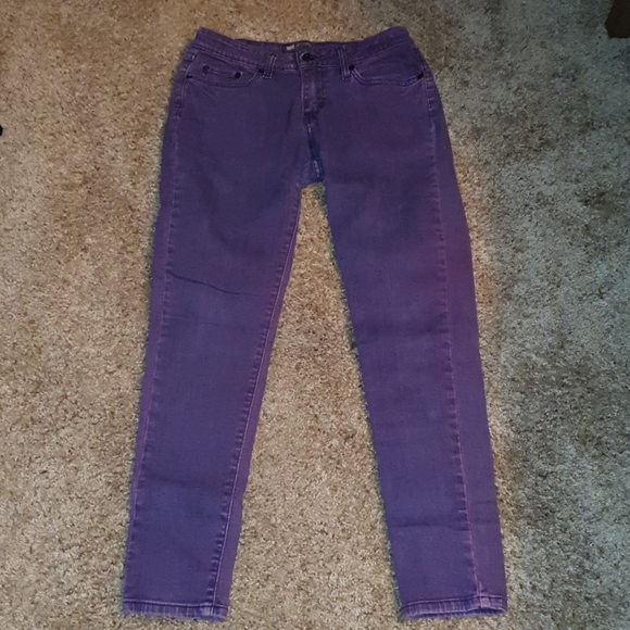 Ladies Purple Acid Washed Levis 535 Jeggings sz 9